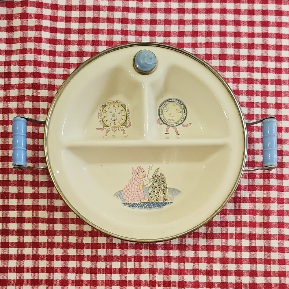 Antique Baby Feeder Plate